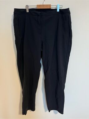 lululemon athletica women Black Dress Pants Modern Tapered Fit pockets business